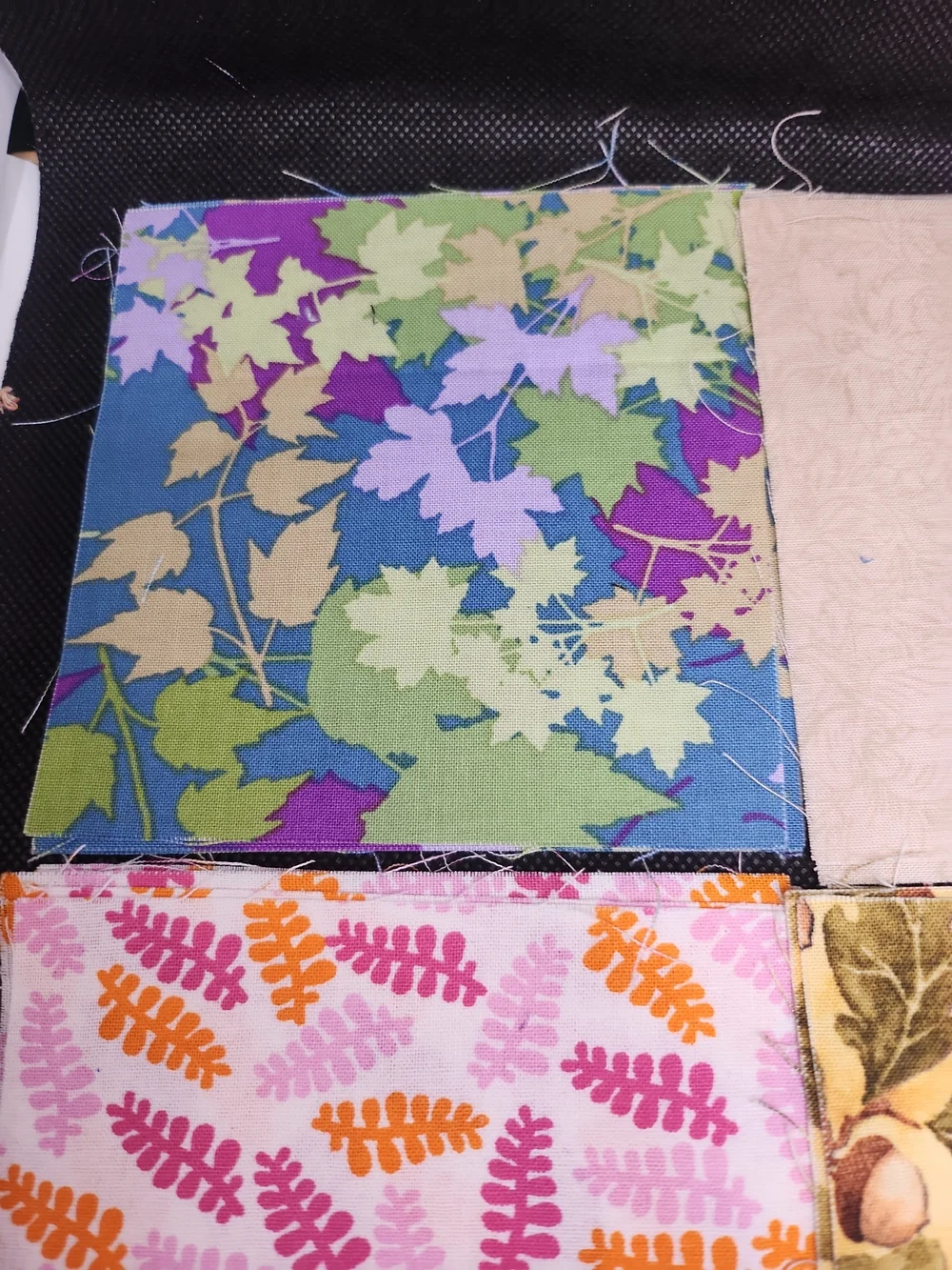 Patchwork Fabric Squares Bundle - Multicolor Designs